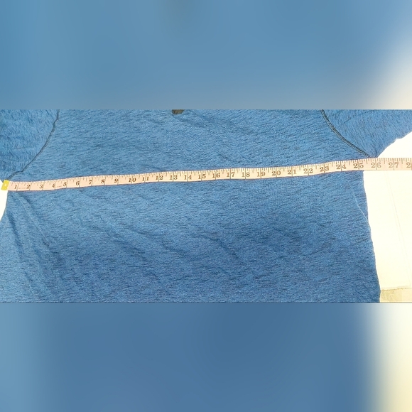 ⭐️3/$15 Modern Culture 4X Long Sleeve 100% Cotton Blue and Black Hooded Shirt - Picture 10 of 10